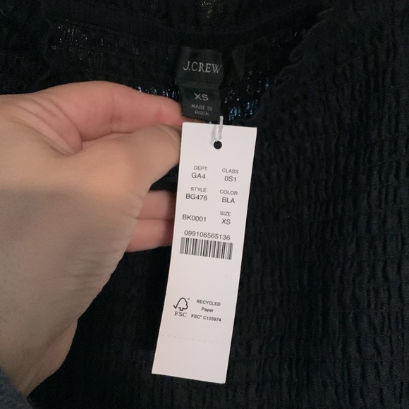 I. Crew Black Linen Daydream House Dress Sz XS - Picture 5 of 6